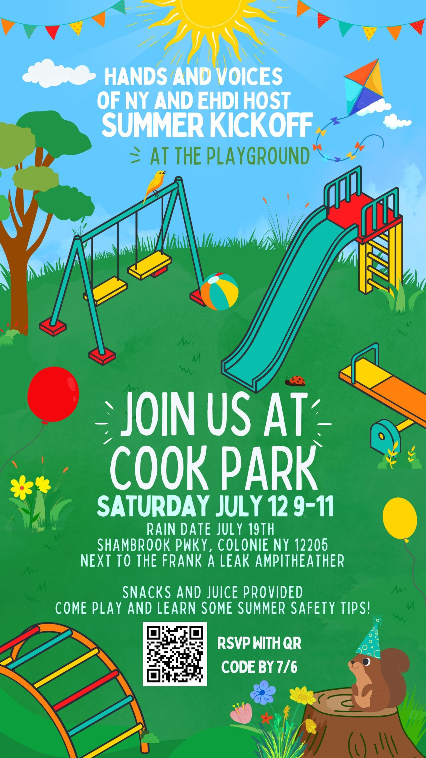 HVNY Summer Kickoff - Cook Park Flyer
