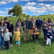 Picture of several families who attended the event.