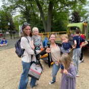 Parents and children gathering