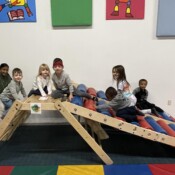 Children playing with together.