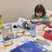 Childen have ice cream.