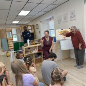 Screenshot Photo of ASL story time.